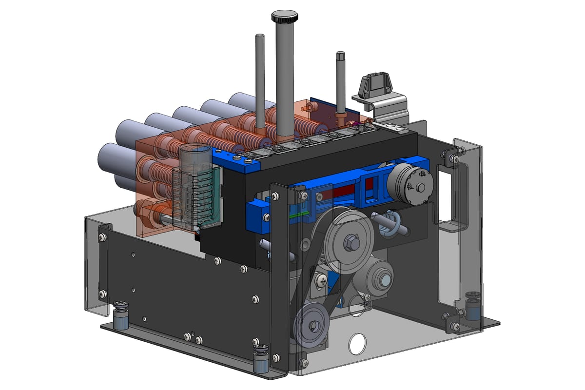 CAD model of an automated test system