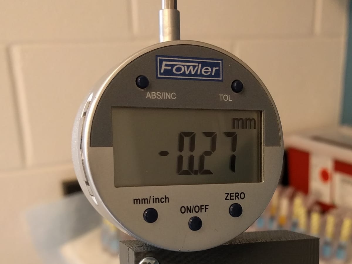 Digital indicator measurement during quality inspection